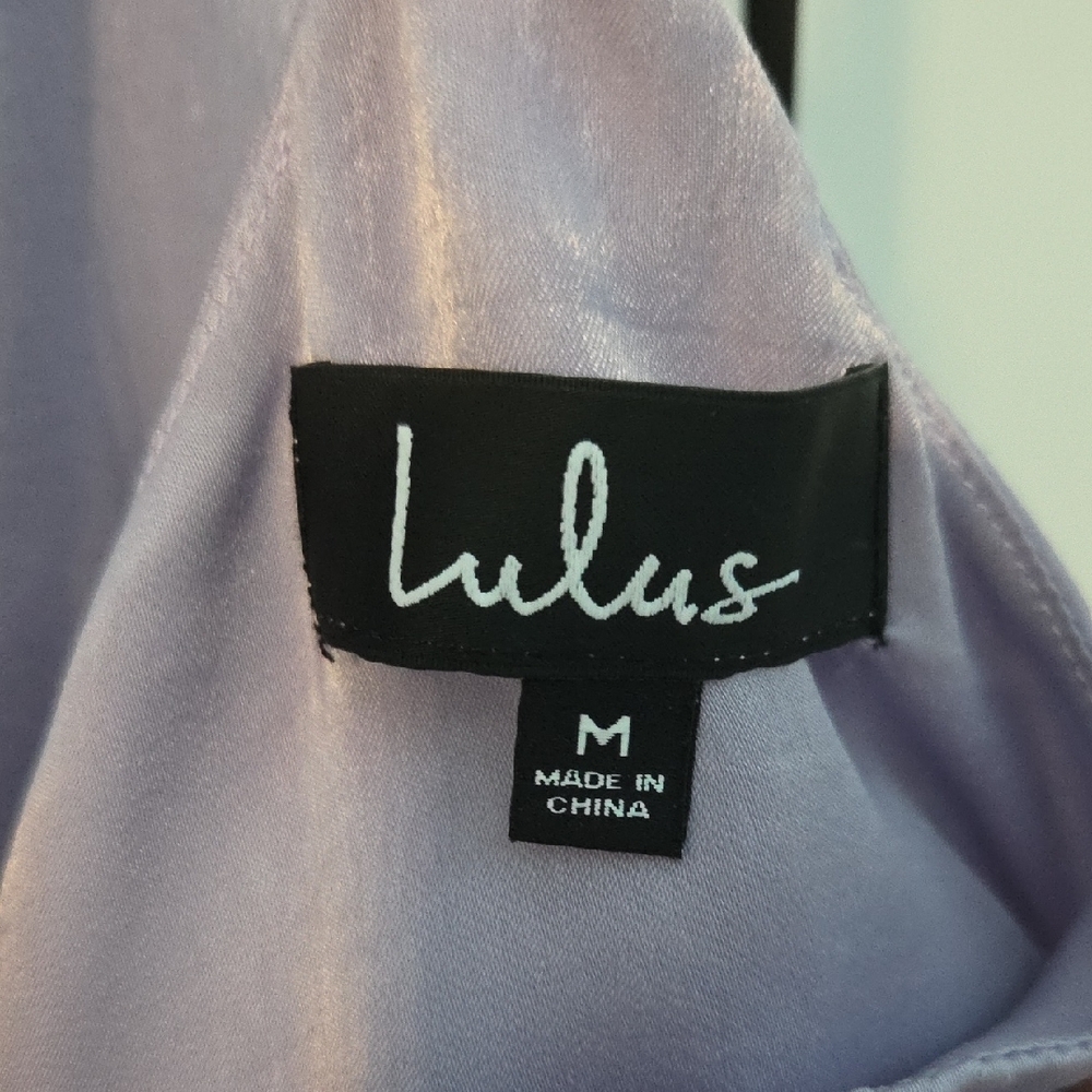 Lulu's Soft Purple Backless Dress Medium - Picture 2 of 4